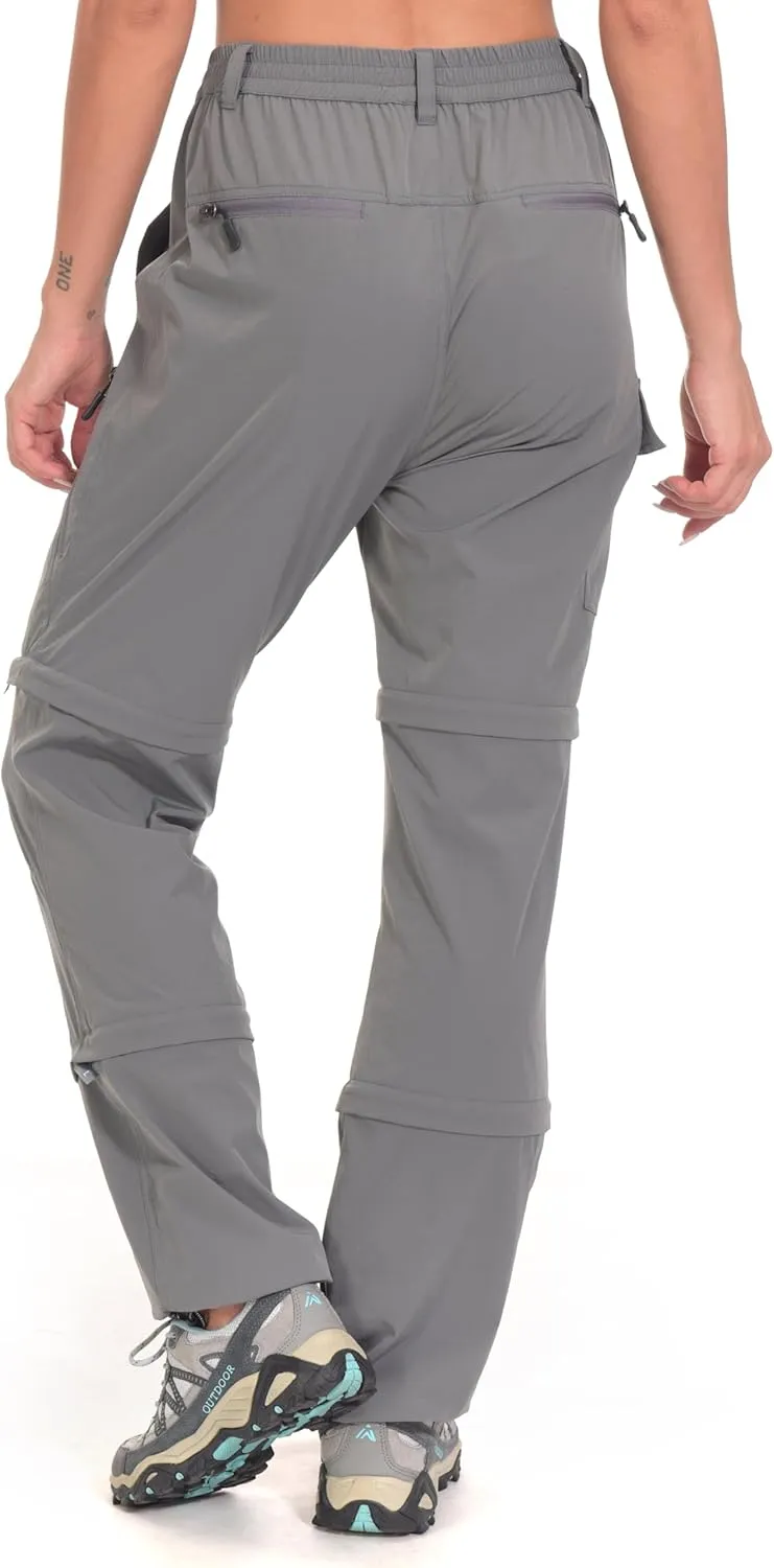 Little Donkey Andy Women's Stretch Convertible Pants, Zip Off Quick Dry Hiking Pants