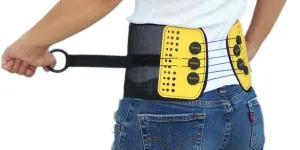 Lumbar Support Belt with Compound Pulley System - Made of Lightweight & Breathable Mesh - Instant Relief for Low Back Pain (X-Large)