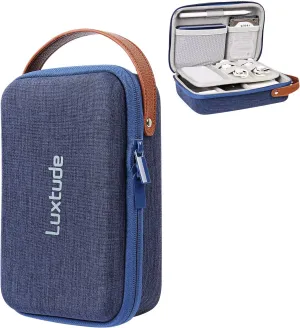 Luxtude Electronic Organizer Travel Case, Tech Organizer Travel Case, Hard Charger Organizer, Travel Cable Organizer, Tech Bag, Travel Essentials for Charger/Mouse/Cash/Card/Pen, Tech Gifts