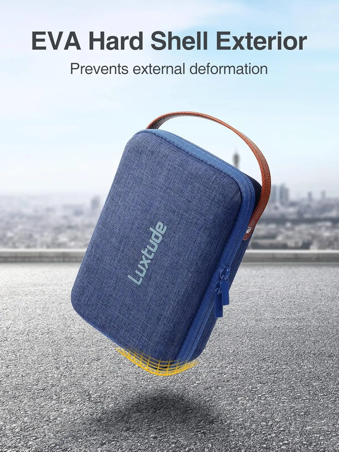 Luxtude Electronic Organizer Travel Case, Tech Organizer Travel Case, Hard Charger Organizer, Travel Cable Organizer, Tech Bag, Travel Essentials for Charger/Mouse/Cash/Card/Pen, Tech Gifts