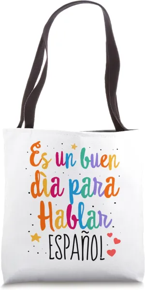 Maestra Cute Rainbow Regalos Para Bilingual Spanish Teacher Tote Bag