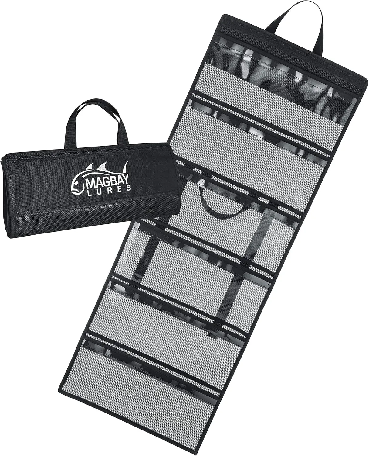 MagBay Lures Extra Large Trolling Lure Bag 6 Pocket Gear Bag - 19 x 44 Inches