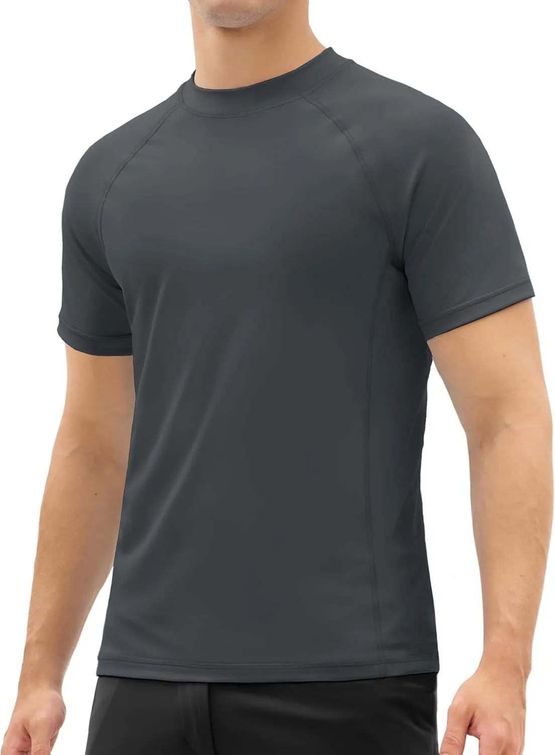 MAGCOMSEN Men's Rash Guard Swim Shirts UPF 50  Sun Protection Quick Dry Fishing Water Shirts