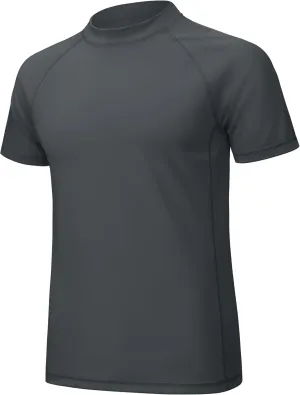 MAGCOMSEN Men's Rash Guard Swim Shirts UPF 50  Sun Protection Quick Dry Fishing Water Shirts