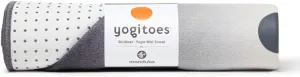 Manduka Yogitoes Yoga Towel – Rubber Grip Dots Non-Slip Bottom, Quick Dry Fitness Towel for Hot Yoga, Pilates, Exercise
