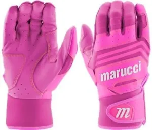 Marucci FUZN Pink/White Batting Gloves Youth Large