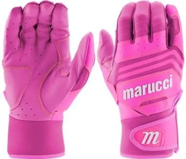 Marucci FUZN Pink/White Batting Gloves Youth Large