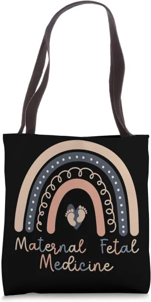 Maternal Fetal Medicine Rainbow MFM Nurse MFM Sonographer Tote Bag