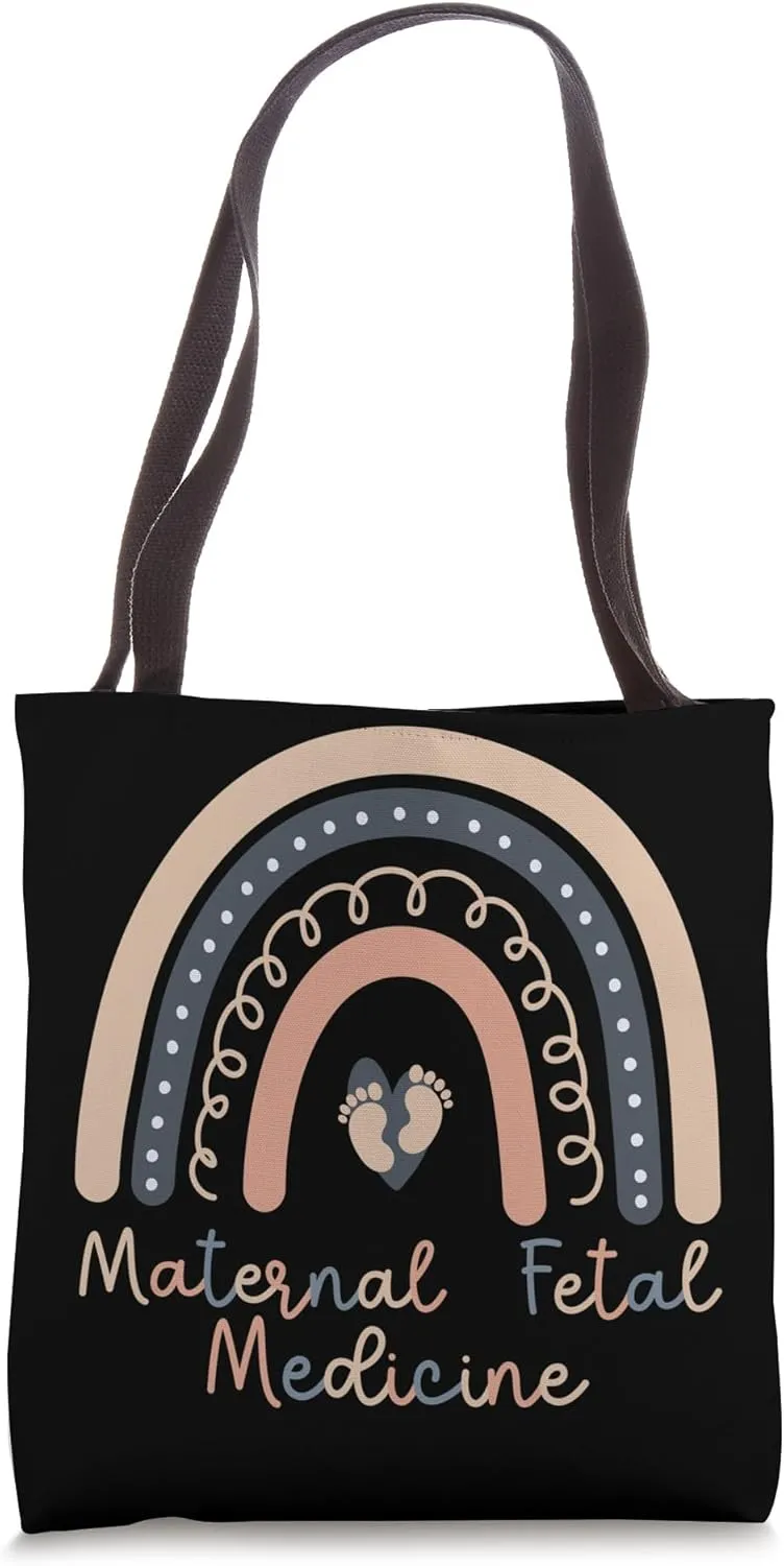 Maternal Fetal Medicine Rainbow MFM Nurse MFM Sonographer Tote Bag