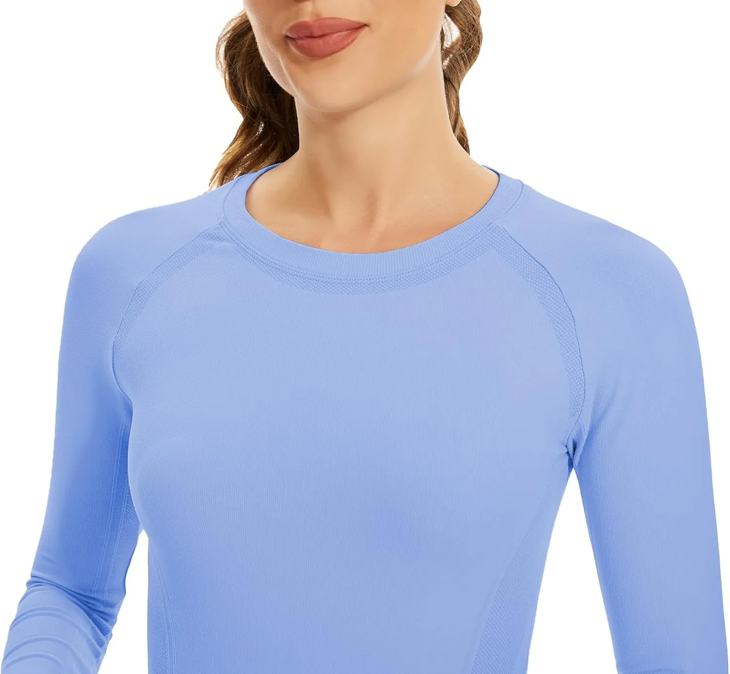 MathCat Workout Shirts for Women Long Sleeve, Workout Tops for Women, Quick Dry Gym Athletic Tops，Seamless Yoga Shirts