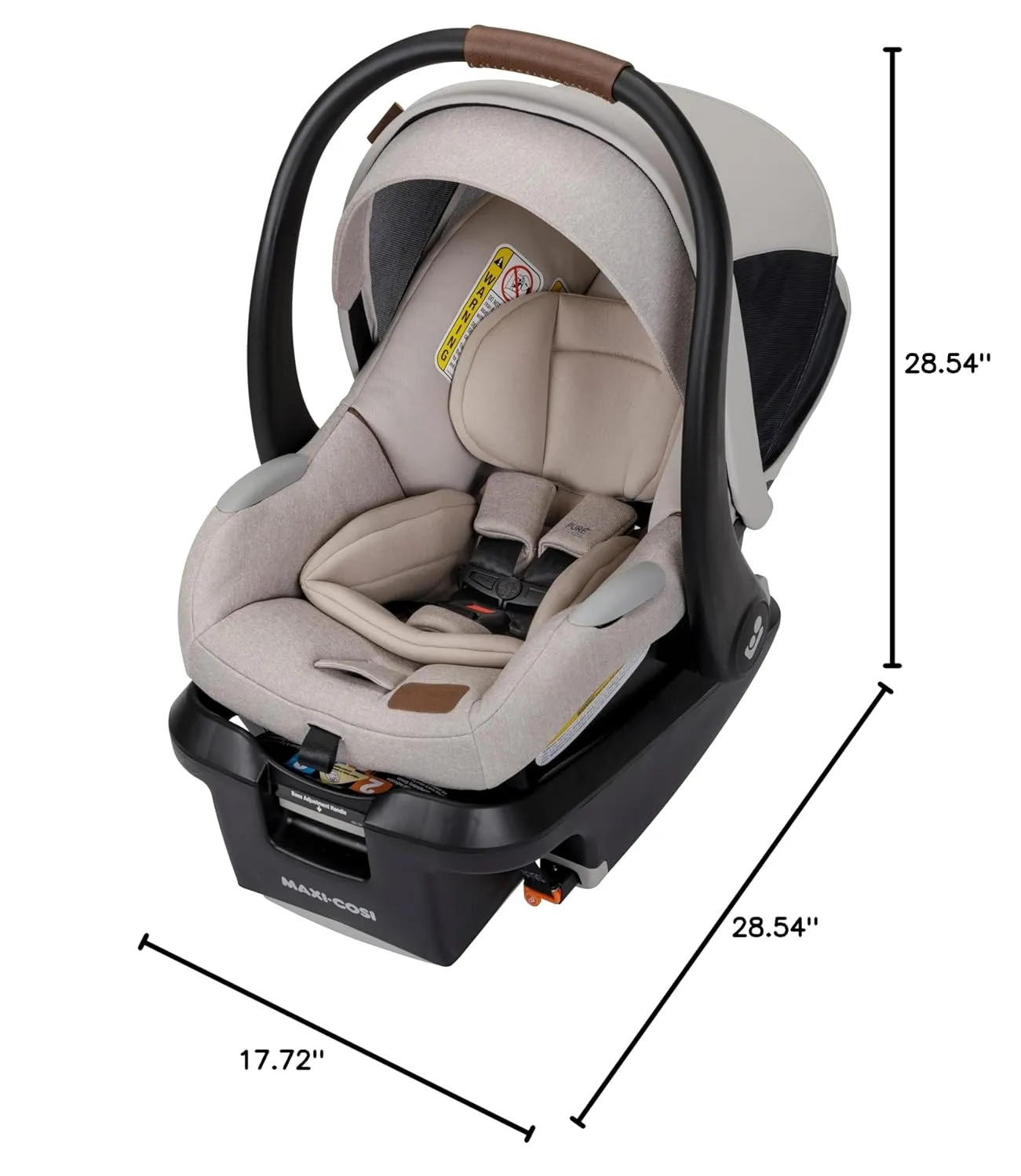 Maxi-Cosi's Mico™ Luxe  Baby Car Seat: Infant Car Seat with Base and Versatile Baby Carrier Seat Functionality, Desert Wonder