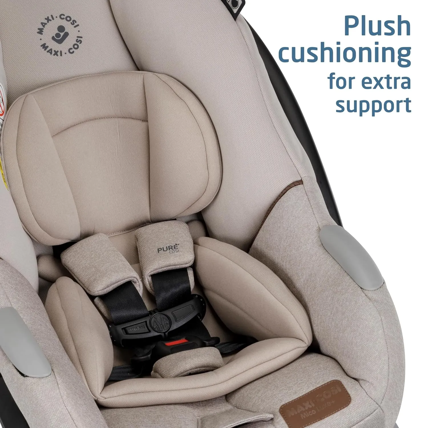 Maxi-Cosi's Mico™ Luxe  Baby Car Seat: Infant Car Seat with Base and Versatile Baby Carrier Seat Functionality, Desert Wonder