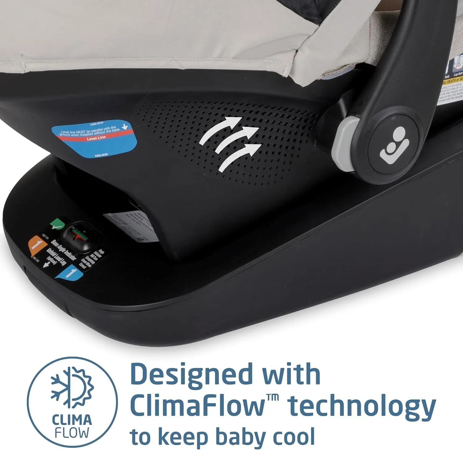 Maxi-Cosi's Mico™ Luxe  Baby Car Seat: Infant Car Seat with Base and Versatile Baby Carrier Seat Functionality, Desert Wonder
