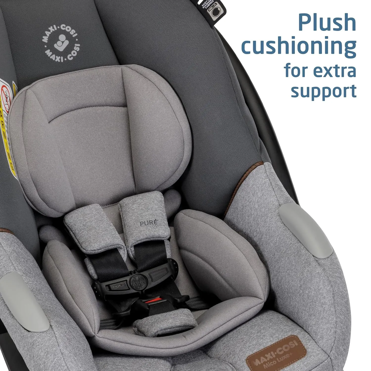Maxi-Cosi's Mico™ Luxe  Baby Car Seat: Infant Car Seat with Base and Versatile Baby Carrier Seat Functionality, Urban Wonder