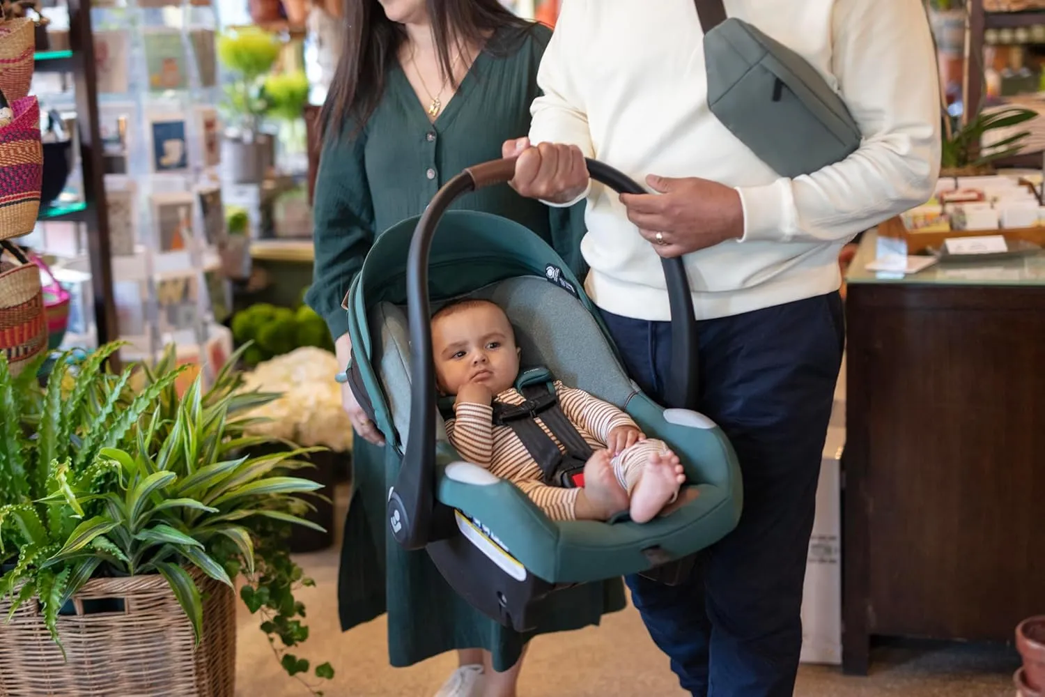 Maxi-Cosi's Mico™ Luxe  Baby Car Seat: Infant Car Seat with Base and Versatile Baby Carrier Seat Functionality, Urban Wonder