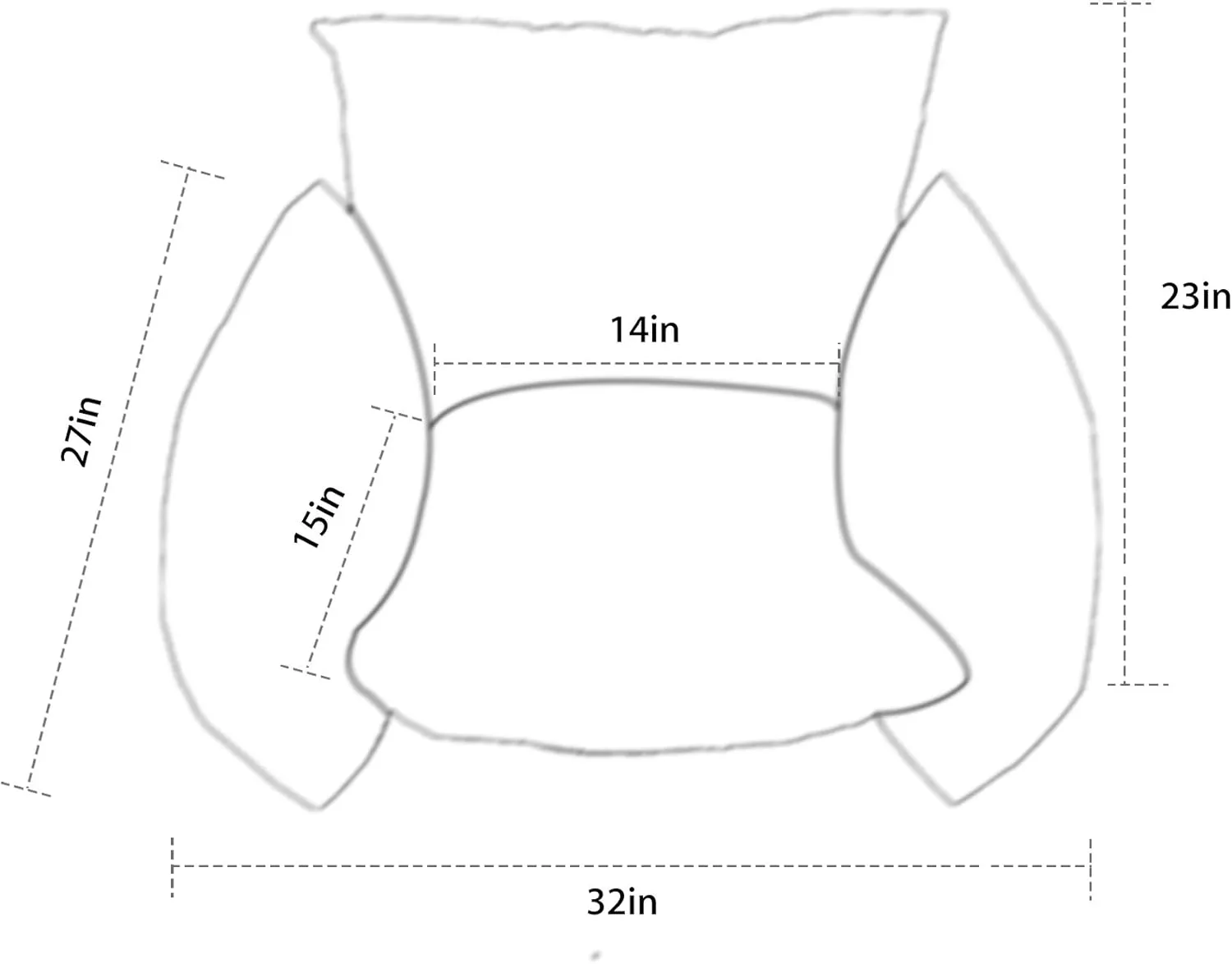 Memory Bean Bag Chair Lazy Couch Lounger Sofa, Creative Style Furniture for Kids, Teens, Adults