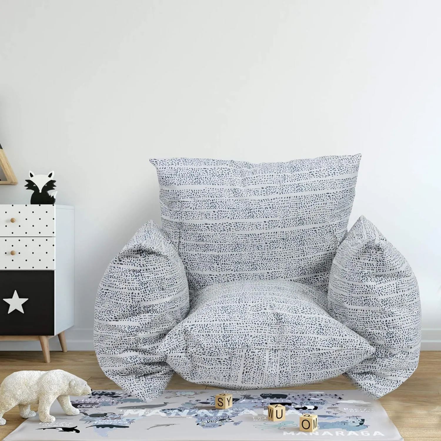 Memory Bean Bag Chair Lazy Couch Lounger Sofa, Creative Style Furniture for Kids, Teens, Adults