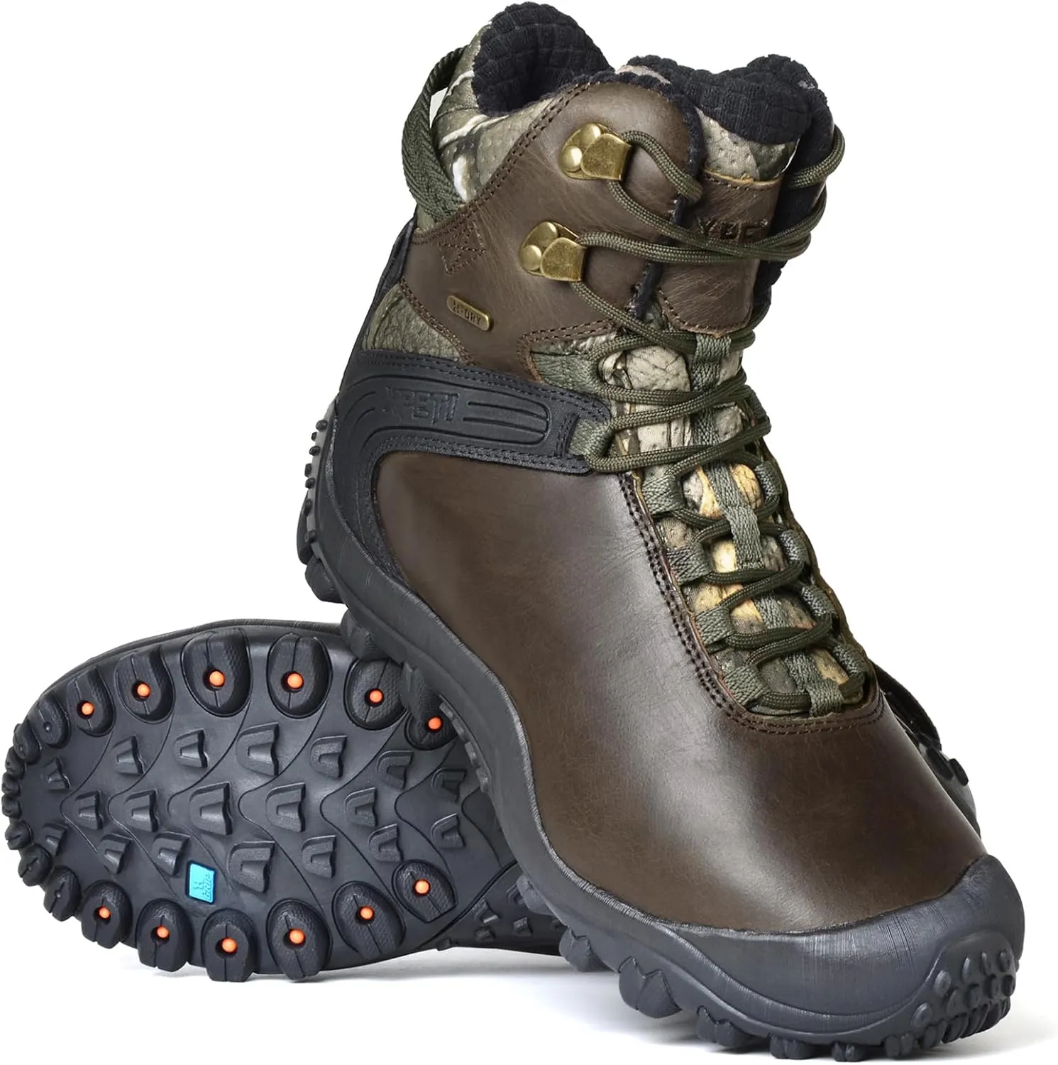 Men's GRAVEL Waterproof Leather Hiking Hunting Boots Insulated