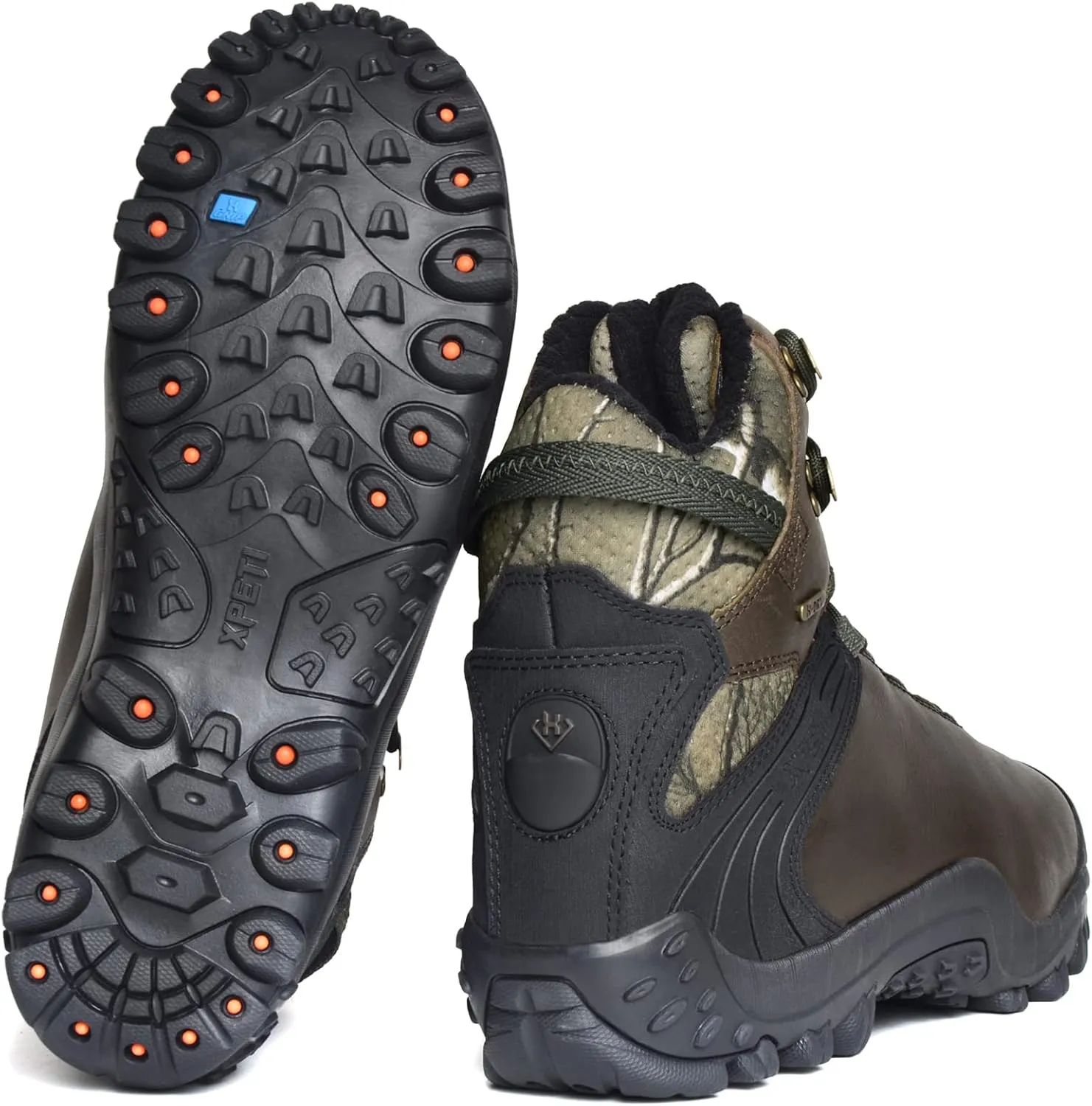 Men's GRAVEL Waterproof Leather Hiking Hunting Boots Insulated