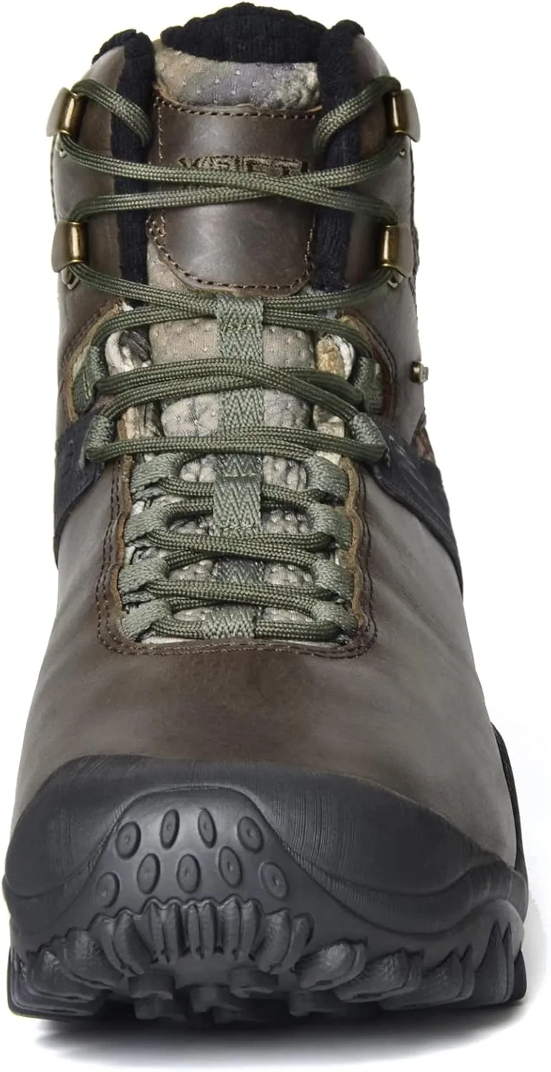 Men's GRAVEL Waterproof Leather Hiking Hunting Boots Insulated