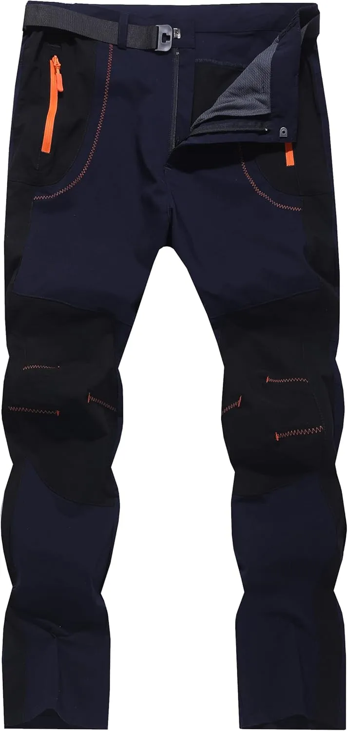 Men's Hiking Cargo Pants Outdoor Water Resistant Lightweight Quick-Dry Athletic Apparel, namely, Pants