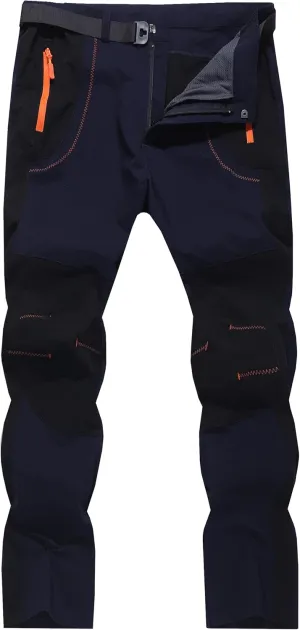 Men's Hiking Cargo Pants Outdoor Water Resistant Lightweight Quick-Dry Athletic Apparel, namely, Pants
