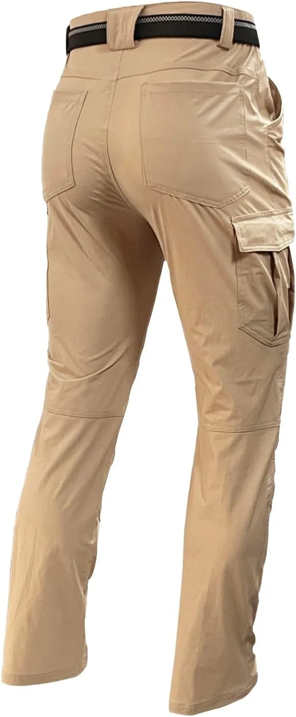Men's Hiking Cargo Pants Waterproof Lightweight Quick Dry 6 Pockets Stretch Work Fishing Travel Outdoor Pants