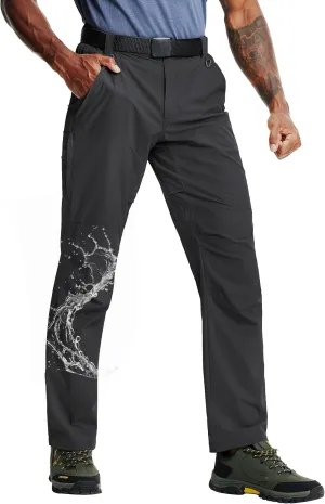 Mens Hiking Pants Lightweight Cargo Work Tactical Nylon Stretch Waterproof Quick Dry Fishing Travel Outdoor 6 Pockets