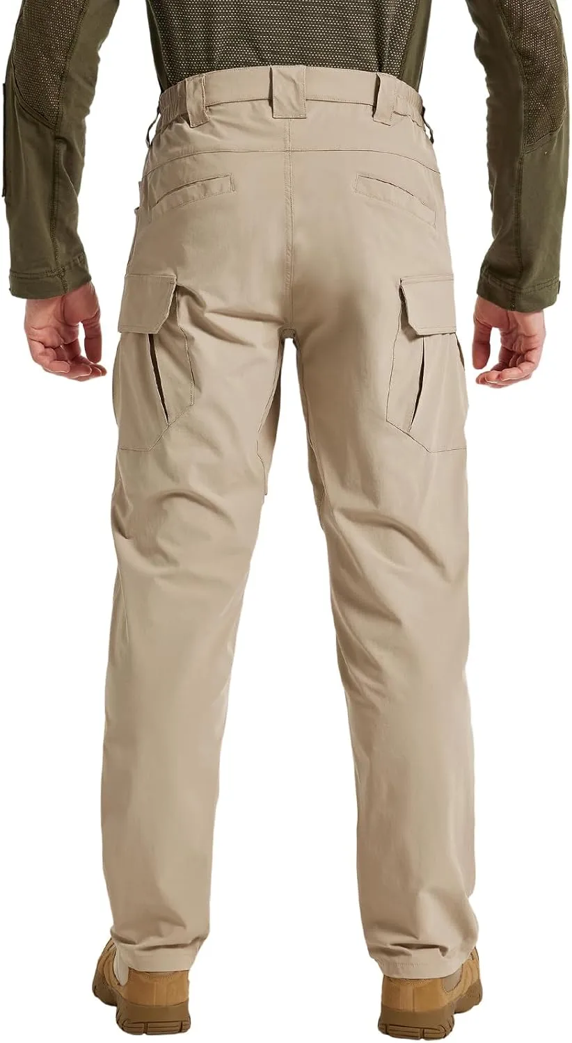 Men's Quick Dry Cargo Pants Water Resistant Tactical Pants Lightweight Stretch Outdoor Work Hiking Pants