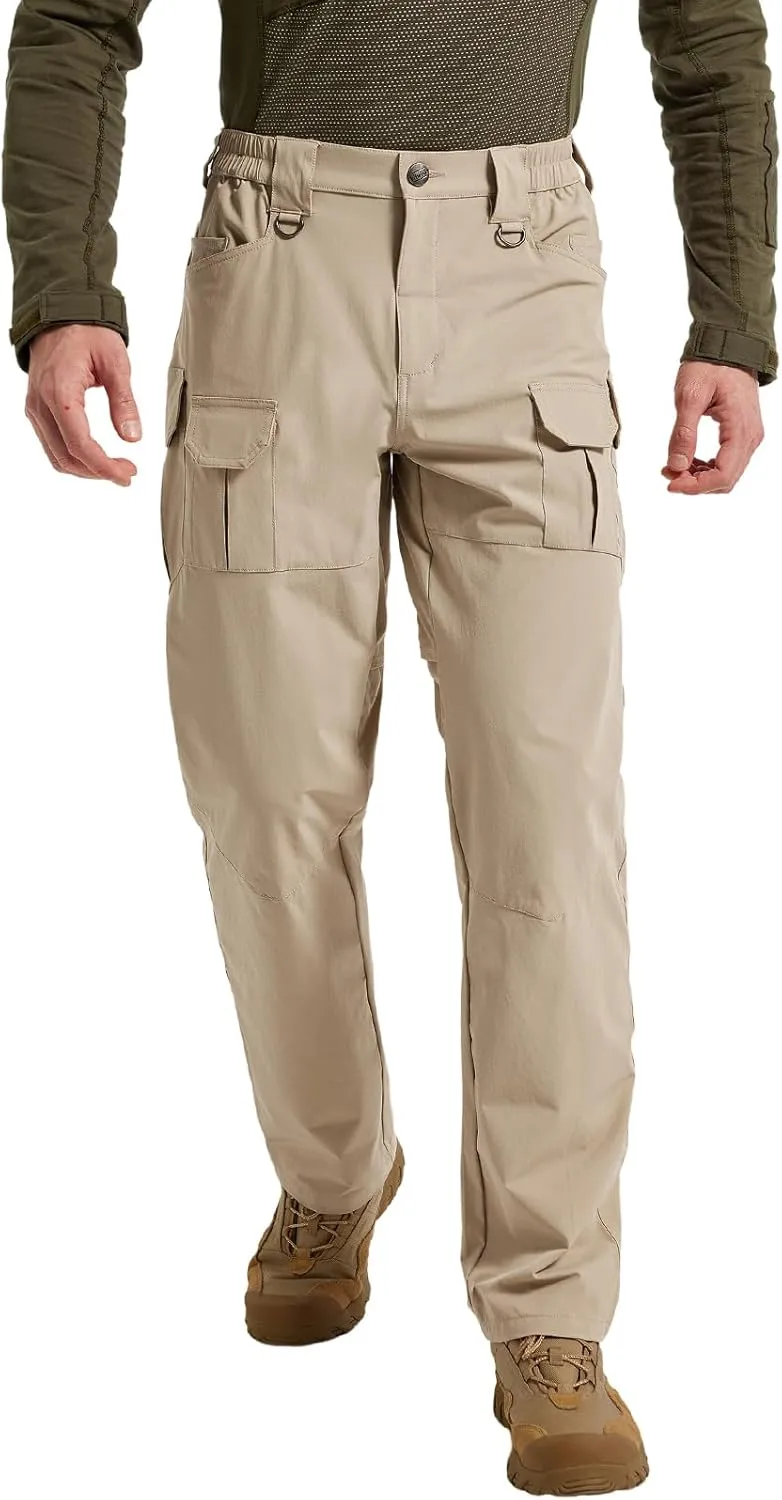 Men's Quick Dry Cargo Pants Water Resistant Tactical Pants Lightweight Stretch Outdoor Work Hiking Pants