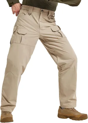 Men's Quick Dry Cargo Pants Water Resistant Tactical Pants Lightweight Stretch Outdoor Work Hiking Pants