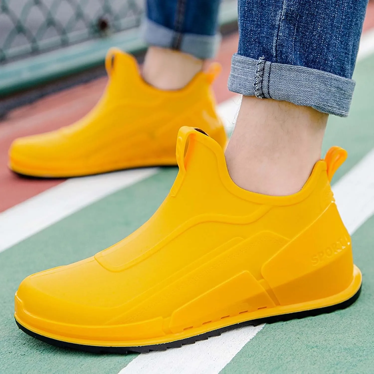Men's Rain Shoes Non Slip Outdoor Comfortable Lightweight Casual Sneakers for Walking Travel Hiking