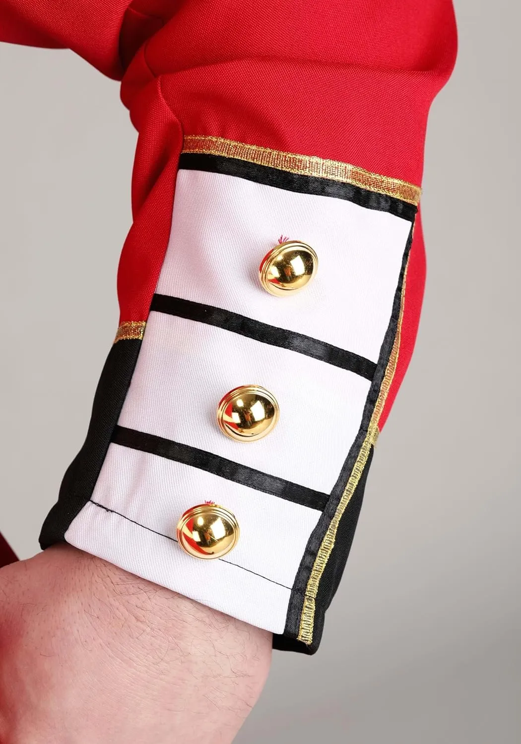 Mens Royal Guard Costume for Adults | Coat, Pants, Belt, and Hat | British Soldier Halloween Cosplay