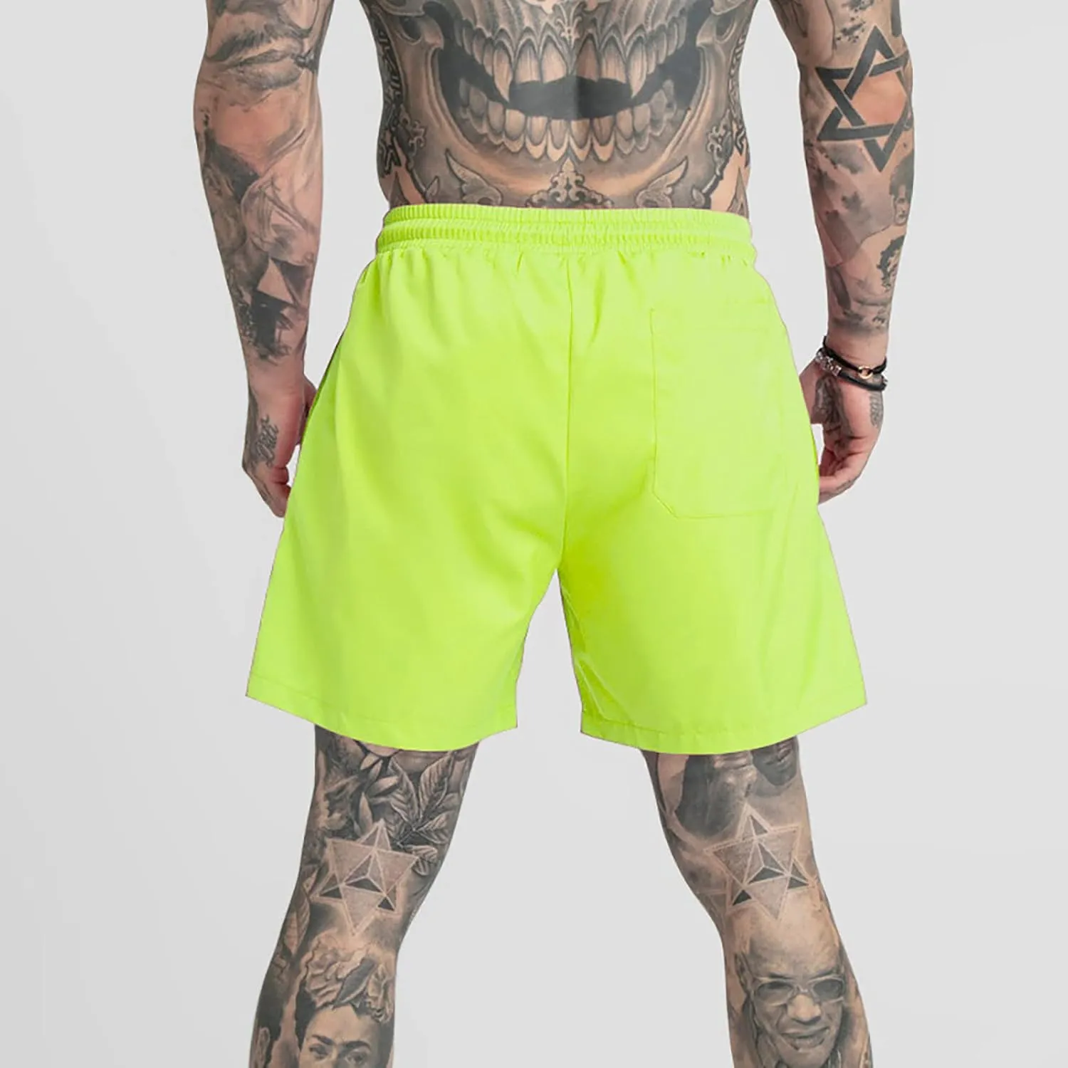 Men's Swim Trunks Quick Dry Shorts Summer Black Elastic Waist Casual Board Beach Vacation Outfits Swimwear Bathing