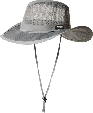 Mesh Crown Safari Men's Sun Hat, 3" Brim, Adjustable Chin Cord, UPF (SPF) 50  Sunhat Protection