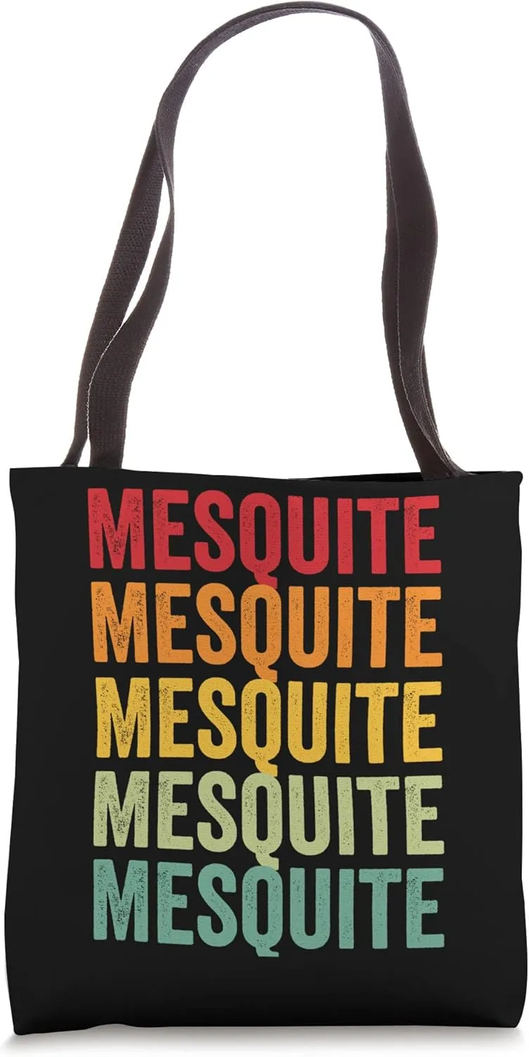 Mesquite Rainbow Repetition, Mesquite City Tote Bag