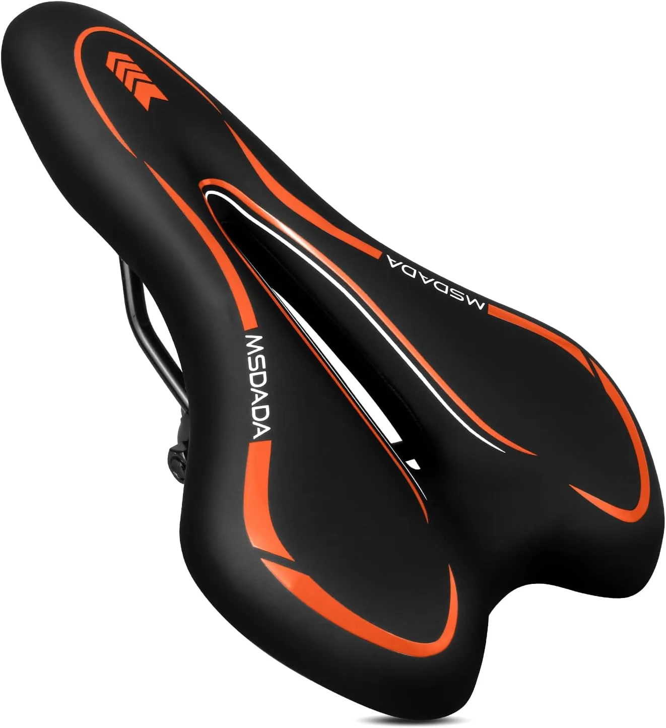 MSDADA Gel Bike Seat - Comfortable Bicycle Saddle with Extra Soft Cushion Padded for Men & Women - Waterproof Mountain, Road & City Bike Saddle