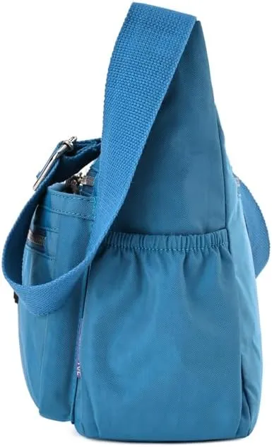 Multi pocket crossbody bag for middle-aged women, Waterproof nylon shoulder bag, Mom's gift,