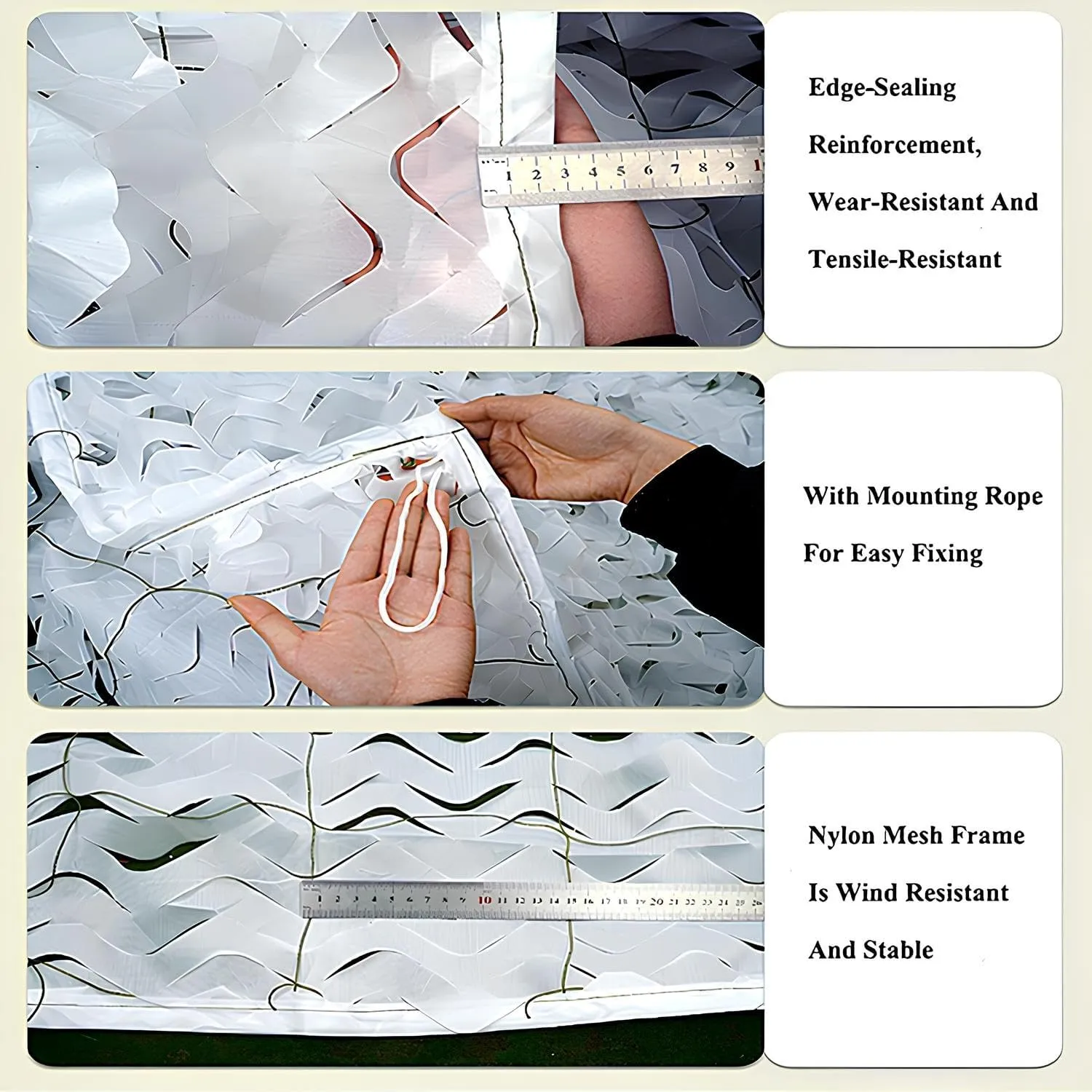 Multi-Purpose Camouflage Netting, Tear-Resistant Sun Shade UV Block Camouflage Net, for Hunting Blind Deer Stand Military Party Decorations Sunshade Camping Shooting(5 * 10.0m/16.4 * 33FT)