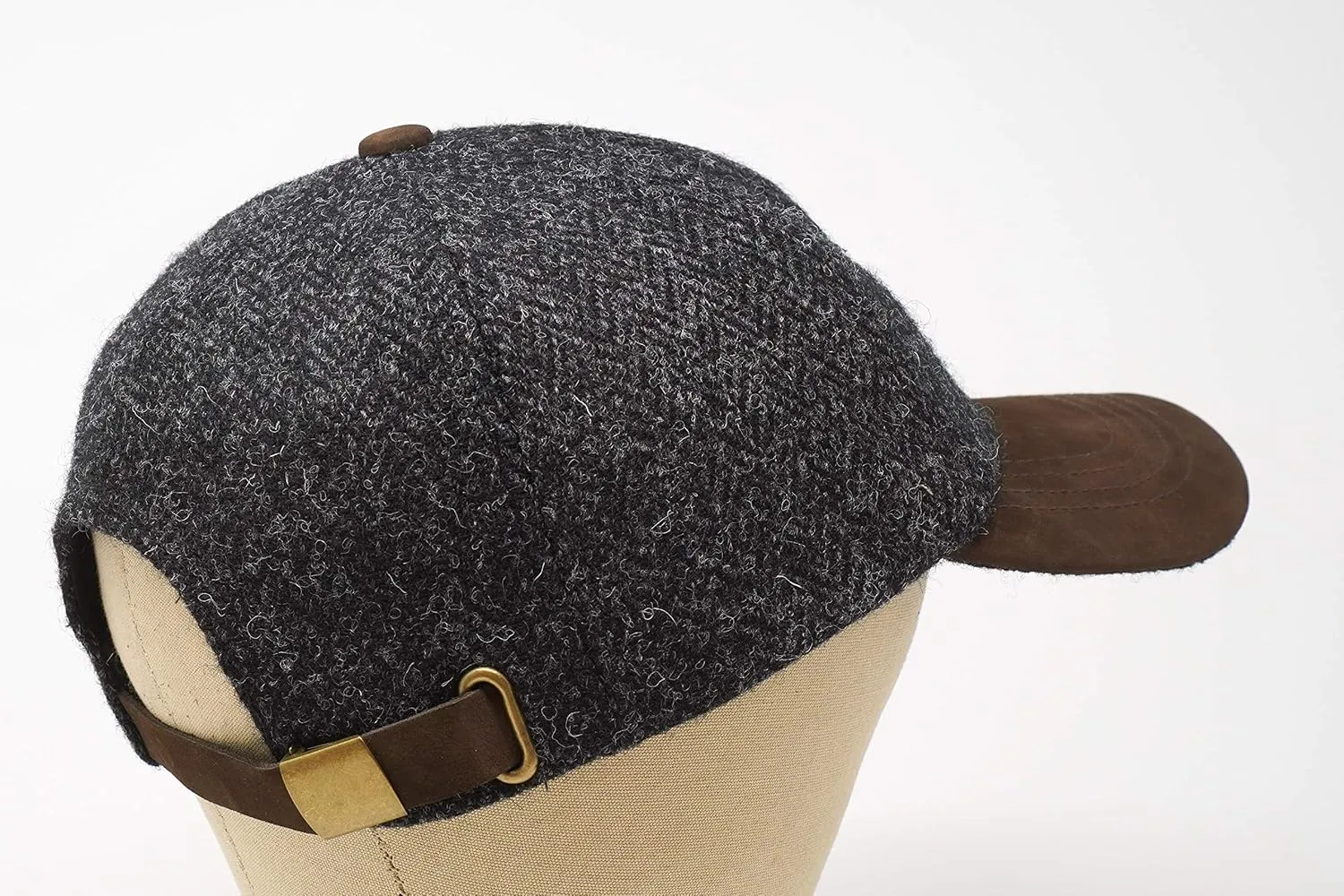 Munro - Premium Baseball Cap - Harris Tweed and Nubuck Leather
