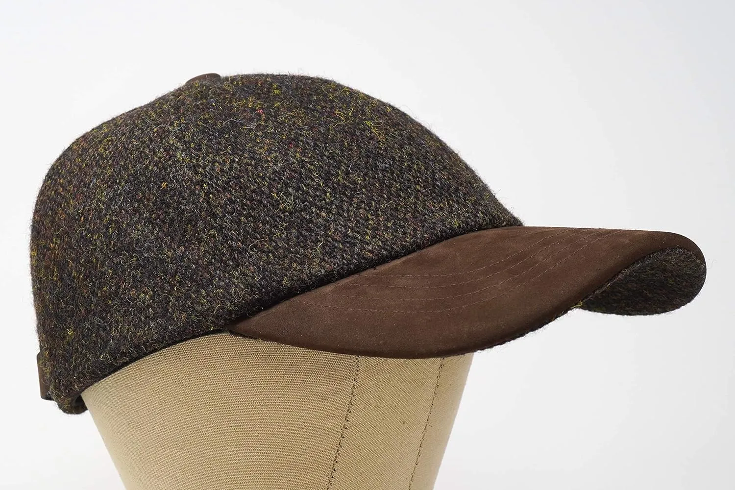 Munro - Premium Baseball Cap - Harris Tweed and Nubuck Leather