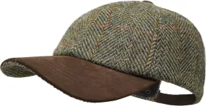 Munro - Premium Baseball Cap - Harris Tweed and Nubuck Leather