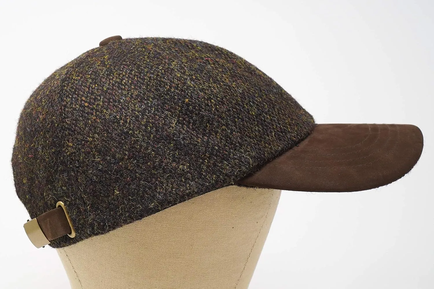 Munro - Premium Baseball Cap - Harris Tweed and Nubuck Leather