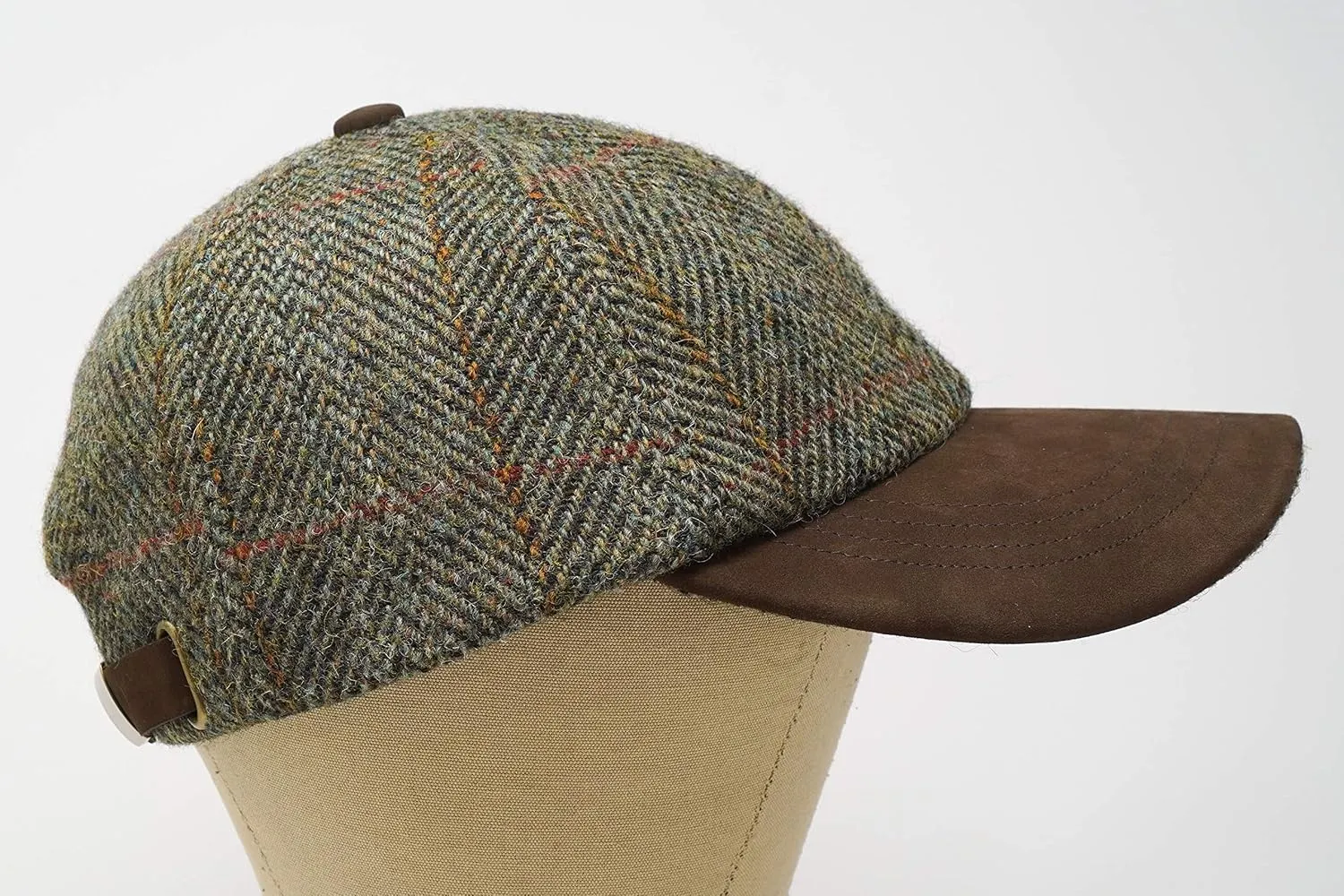 Munro - Premium Baseball Cap - Harris Tweed and Nubuck Leather