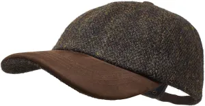 Munro - Premium Baseball Cap - Harris Tweed and Nubuck Leather