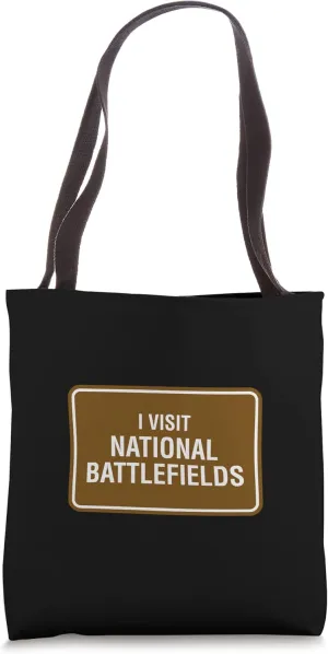 National Battlefield Brown Travel Sign Tourist History Guide Tote Bag