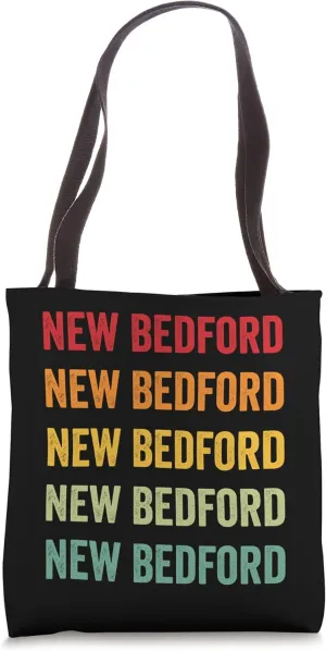 New Bedford Rainbow Repetition, New Bedford City Tote Bag