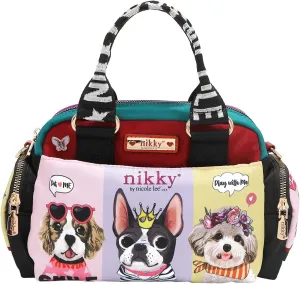 Nicole Lee NIKKY Best Buddies Small Bag, Multi-Pocket Nylon, Includes Shoulder Strap