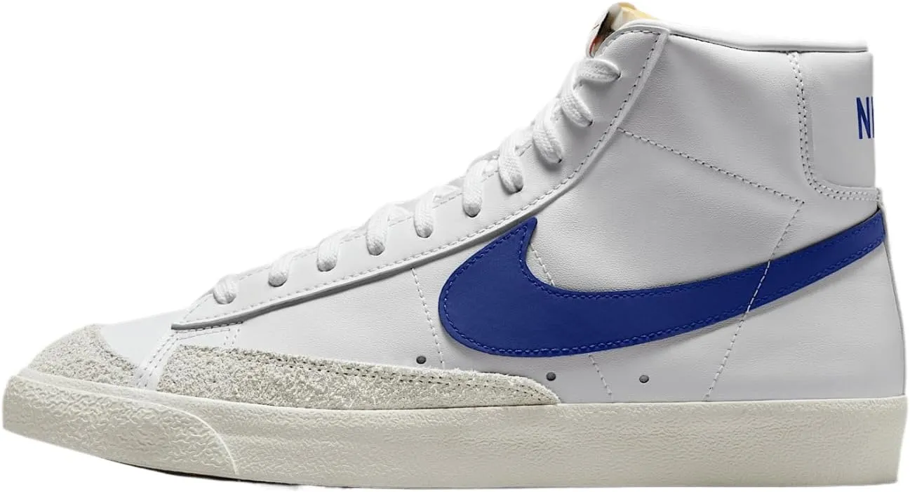 Nike Blazer Mid '77 Vintage Men's Shoes (BQ6806-132, White/Summit White/Sail/Deep Royal Blue)