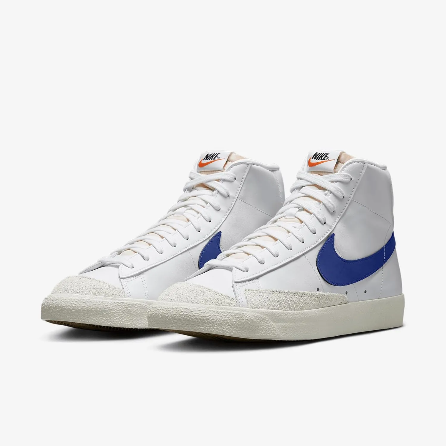 Nike Blazer Mid '77 Vintage Men's Shoes (BQ6806-132, White/Summit White/Sail/Deep Royal Blue)